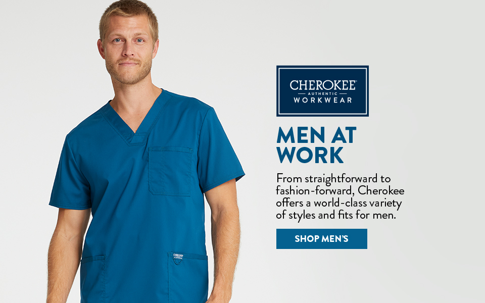 click to shop men's cherokee workwear products.