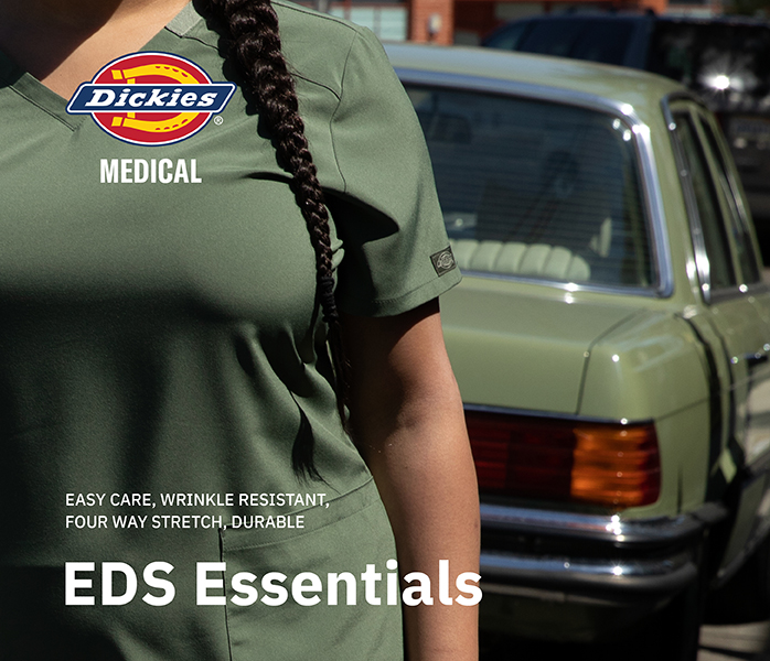 shop eds essentials bu dickies. easycare, wrinkle resistant, four way stretch, durable.