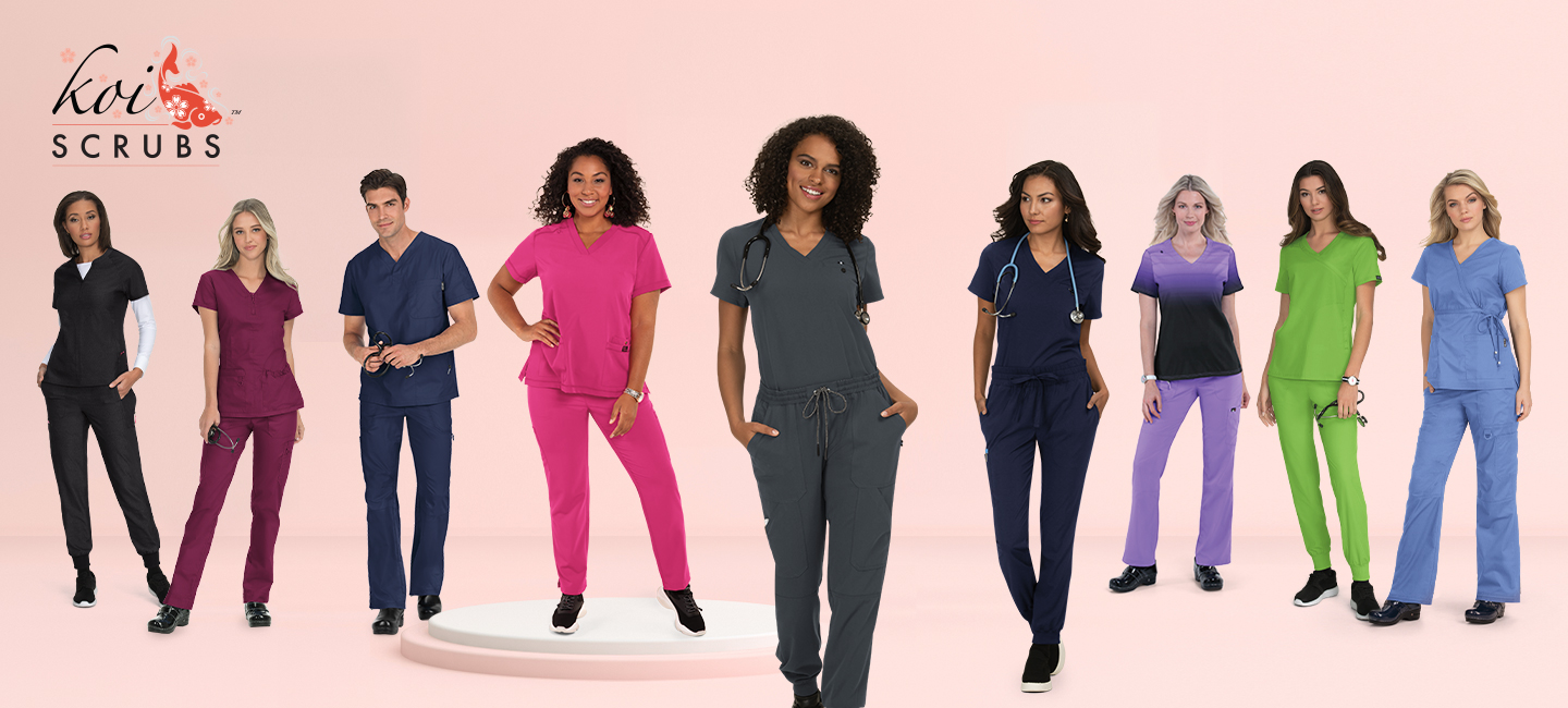 shop koi scrubs
