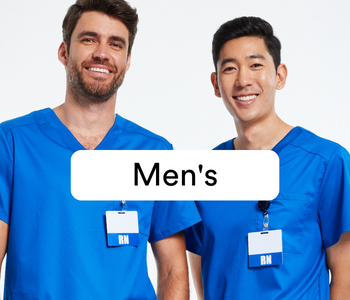 shop landau and white cross men's scrubs