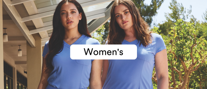 shop landau and white cross women's scrubs