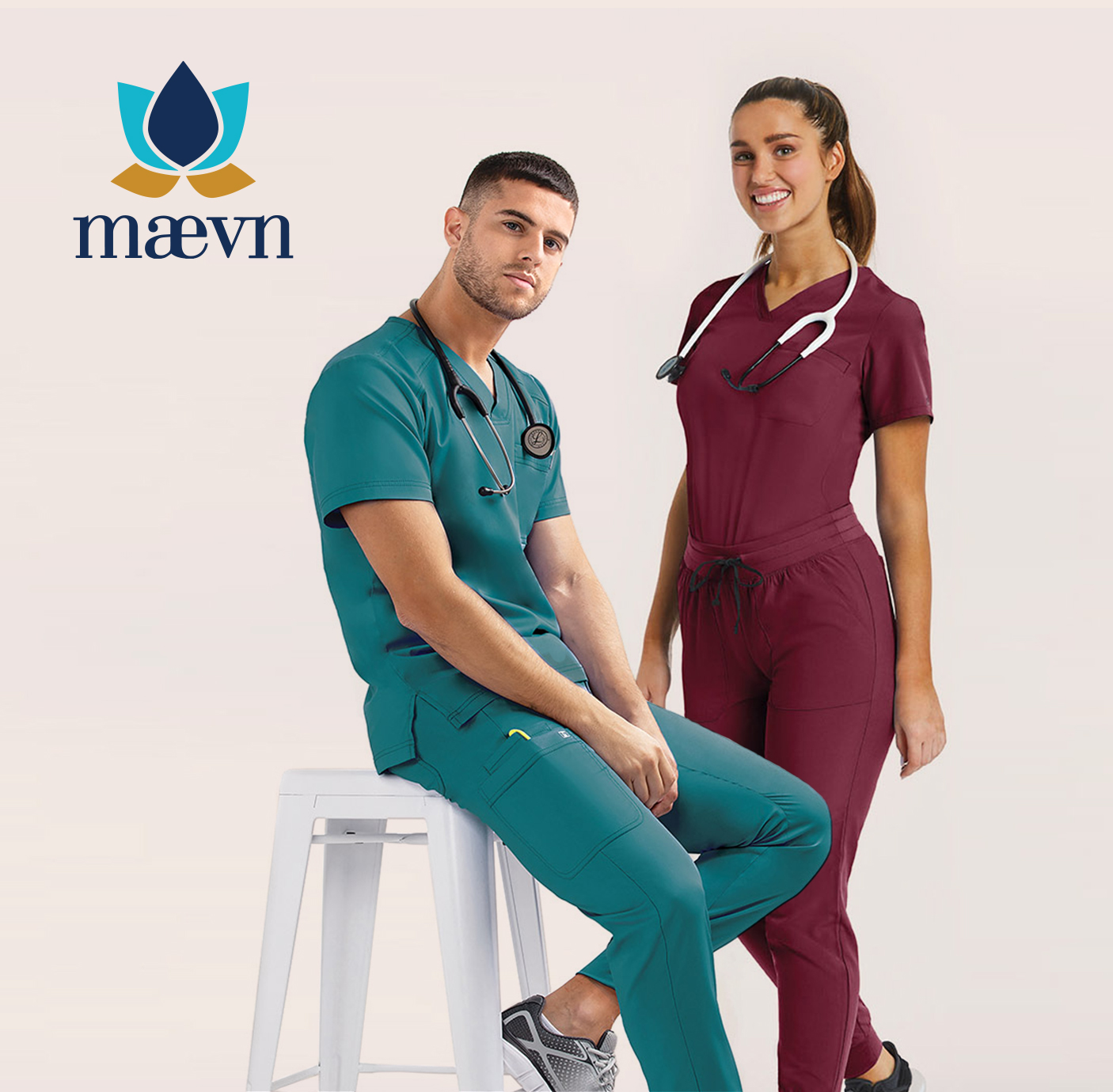 Maevn Scrubs for Women Men AllHeart