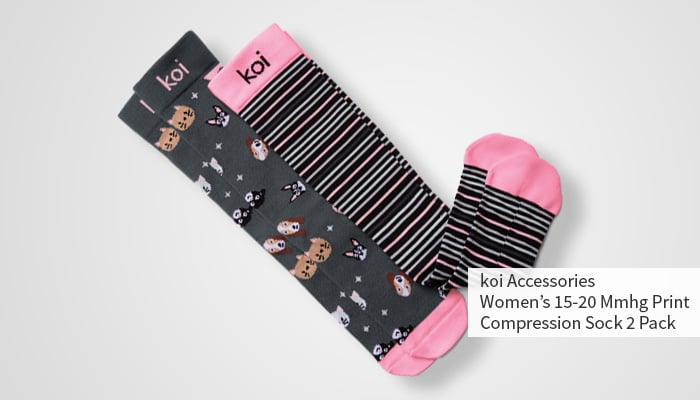 koi patterned compression socks