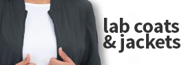 View value priced scrub jackets and lab coats