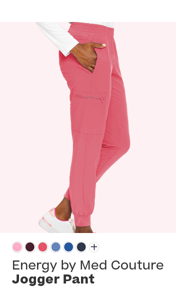 shop energy by med couture women's jogger scrub pant