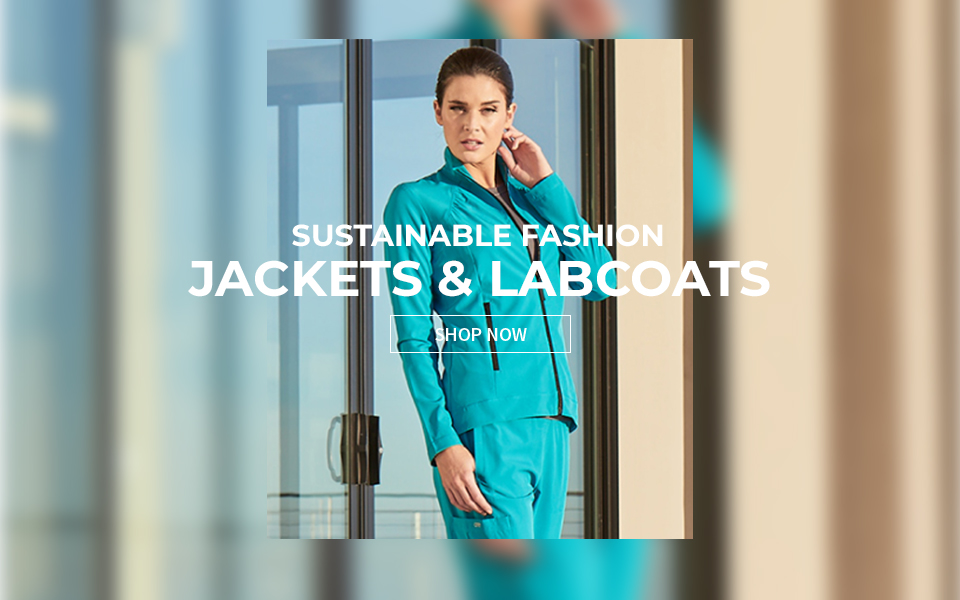 click to shop barco one jackets & lab coats.