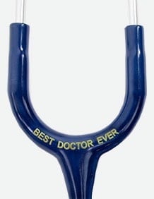 Learn about laser engraved to personalize your Litmann stethoscope