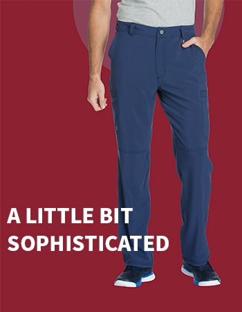 shop infinity by cherokee men's zip fly cargo scrub pant