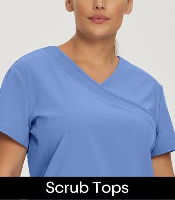 shop white cross solid scrub tops