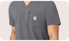 View our selection of Carhartt men's scrubs