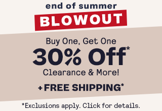 Shop Men End Of Summer Blowout BOGO 30% off* + Free Shipping• 
Code: SEPBOGO
*Exclusions apply. Click for details.
