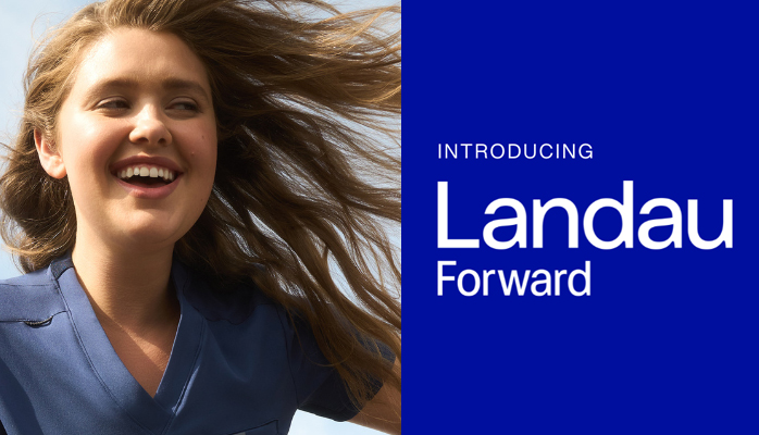 shop the new landau collection, forward.