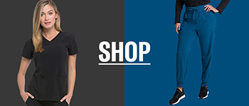 shop eds essentials by dickies women's v-neck solid scrub top & mid rise jogger scrub pant set