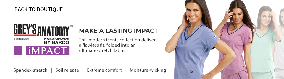 shop impact by grey's anatomy, a flawless fit, folded into an ultimate-stretch fabric
