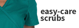 Click to shop our selection of pediatric easy-care scrubs