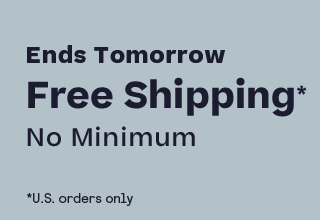 Ends Tomorrow Free U.S. Shipping No Minimum Code 8FREESHIP