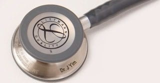 Engrave models from top brands like 3M Littmann, MDF, and Welch Allyn with your name or a special message.