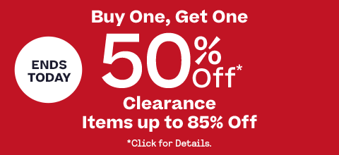 Shop Buy One, Get One 50% Off Clearance  (No Code Needed) Ends Today