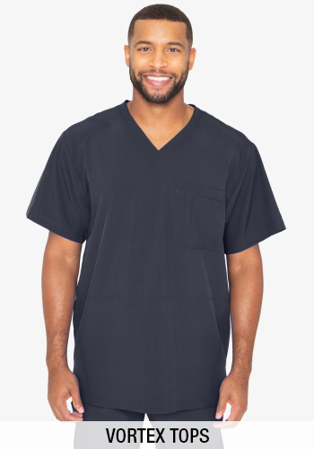 shop barco one men's vortex solid scrub top