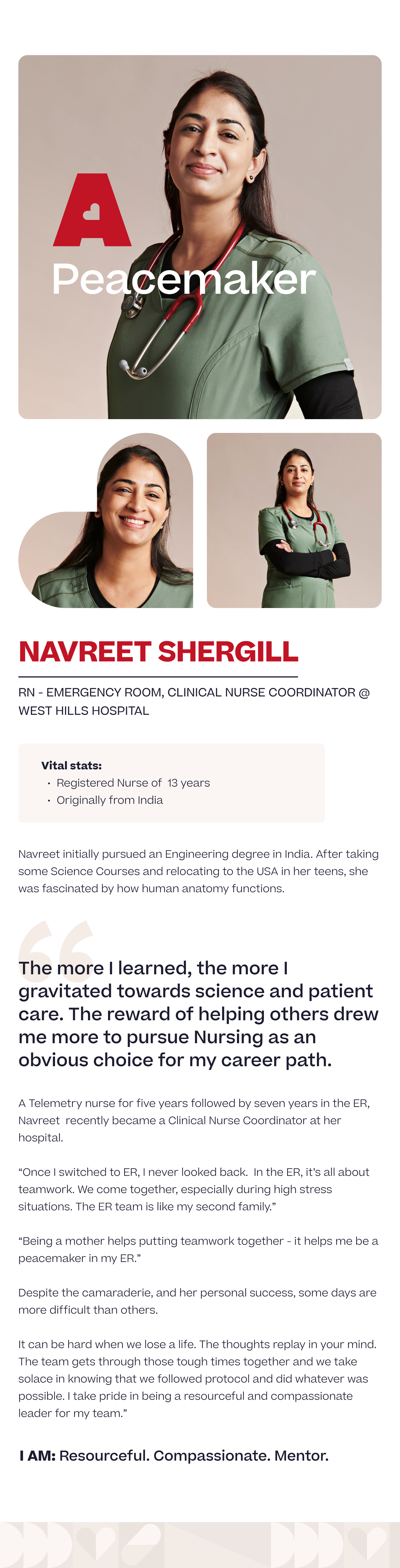 About Navreet Shergill, RN - emergency room, clinical nurse coordinator at West Hills Hospital.