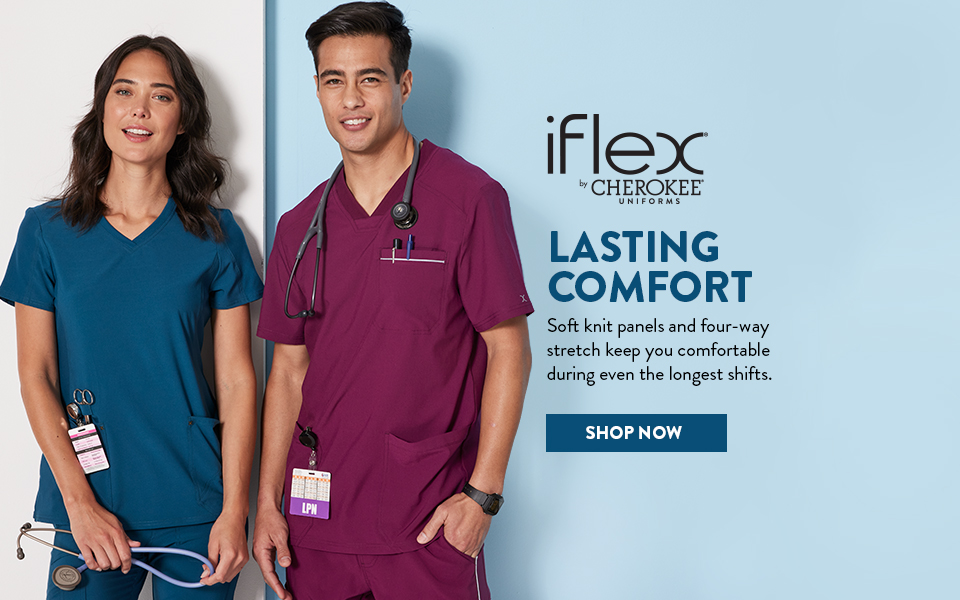 click to shop iflex by cherokee.