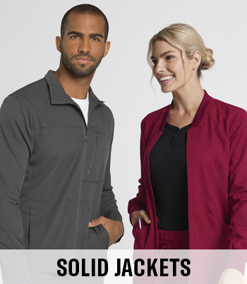 shop dickies solid scrub jackets