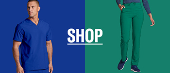 shop eds essentials by dickies unisex v-neck solid scrub top & tapered leg scrub pant set