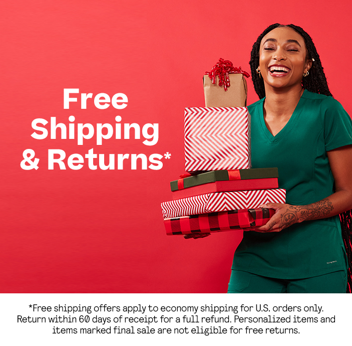 FREE SHIPPING & RETURNS*
ALL MONTH LONG
*Free shipping offer applies to economy shipping for U.S. orders only. Return within 60 days of receipt for a full refund. Personalized items and items marked final sale are not eligible for free returns.