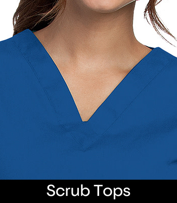 shop landau solid scrub tops