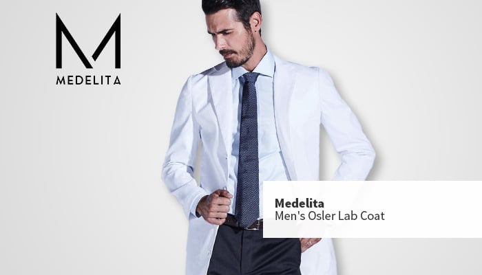 medelita osler lab coat for men