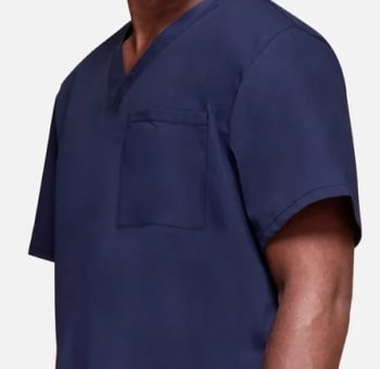 Cherokee Men's V-Neck Utility Solid Scrub Top