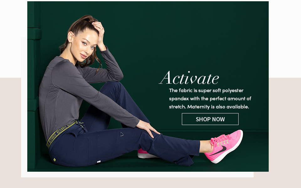 click to shop activate by med couture. super soft polyester spandex with the perfect amount of stretch. also available in maternirt sizes.