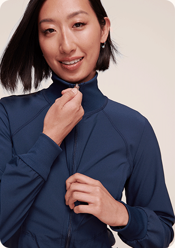 shop our Infinity by Cherokee
Warm-Up Jacket
