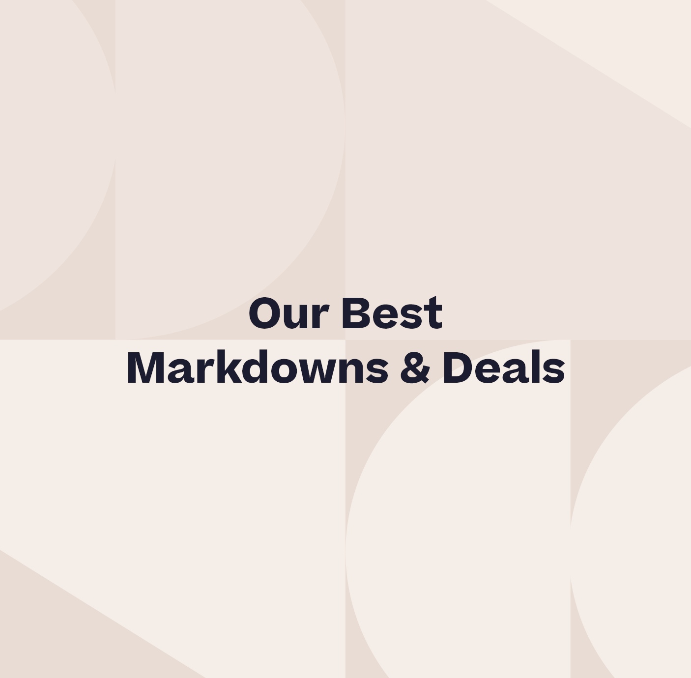 Sale All our best markdowns