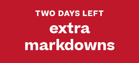 Shop Extra Markdowns: Two Days Left