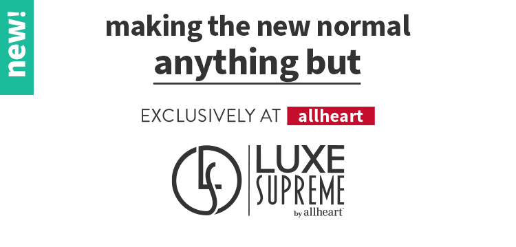 click to shop the luxe supreme scrub collection exclusively by allheart, making the new normal anything but