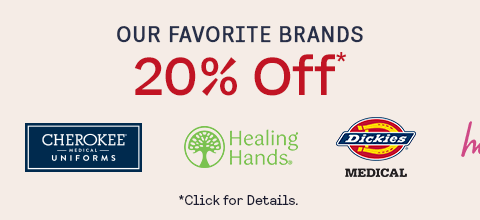 Shop  20% Off* Our Favorite Brands