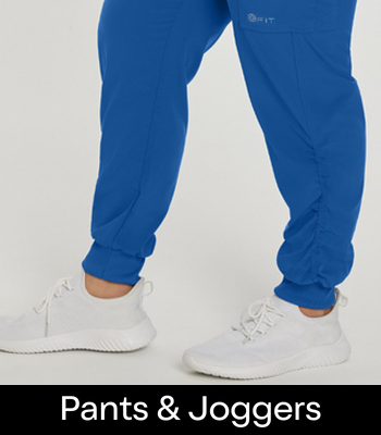 shop white cross scrub pants and joggers