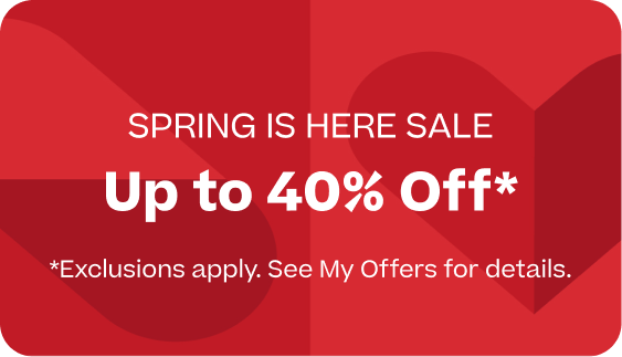 spring is here sale, up to 40% off