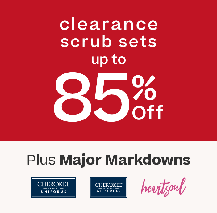 Clearance Sets Up to 85% Off + Major Markdowns Cherokee, Cherokee Workwear & heartsoul  exclusions below