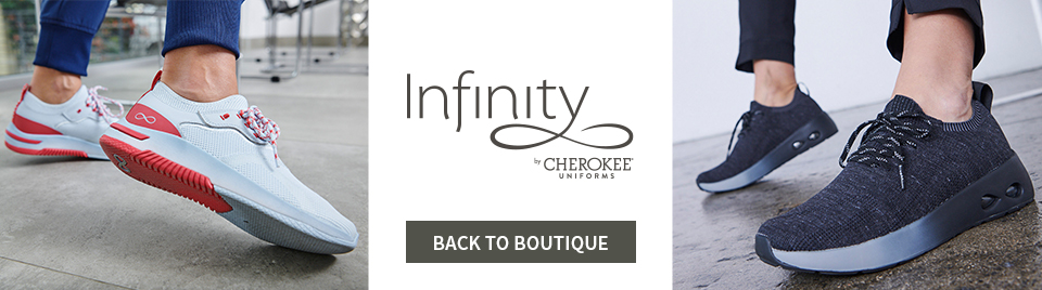 viewing cherokee infinity's footwear and socks. click to go back to boutique.