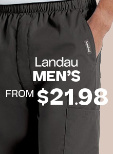 View our selection of the Landau men's scrubs