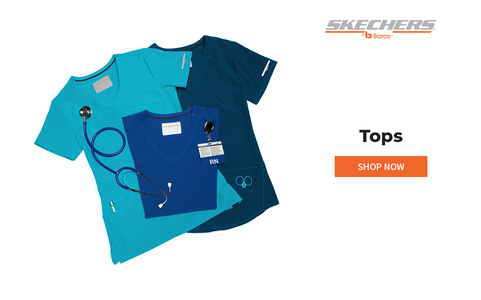 click to shop skechers tops.