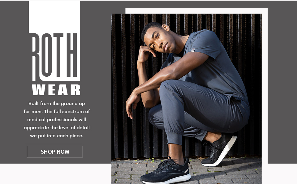 click to shop rothwear by med couture. built from the ground up for men, the full spectrum of medical professionals will appreciate the level of detail we put into each piece.