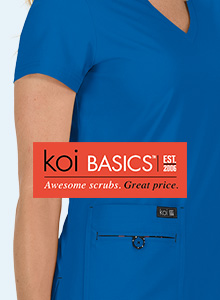 View our selection of koi Basics scrubs