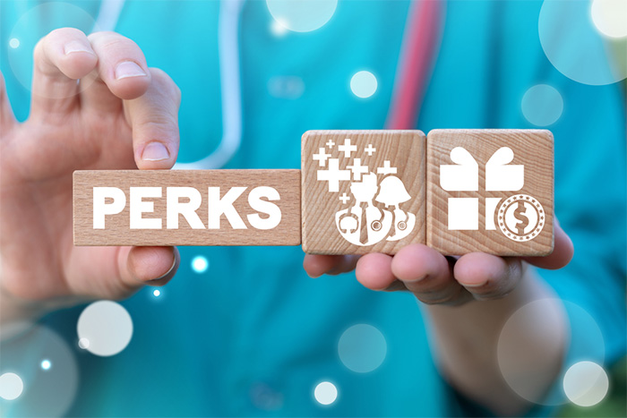 employee perks concept for nurses