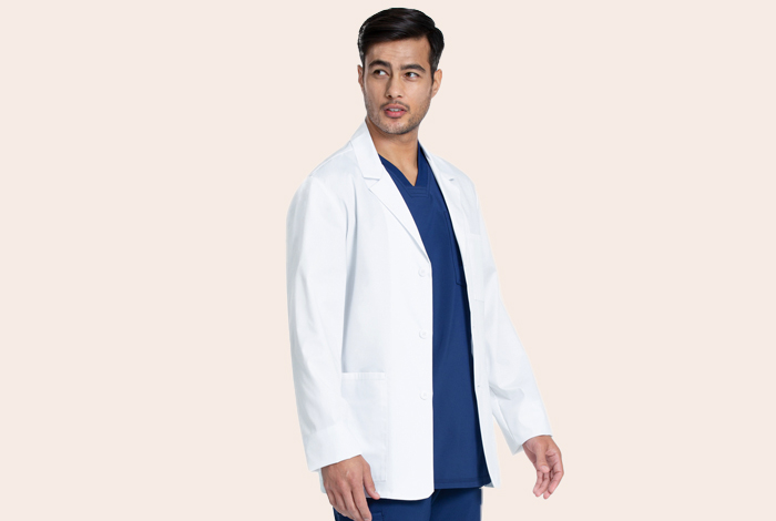 Cherokee Notched Consultation Lab Coat 