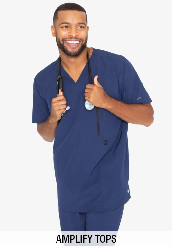 shop barco one men's amplify solid scrub top