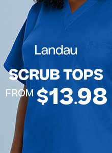 View our selection of Landau scrub tops