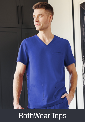 shop rothwear men's solid scrub tops